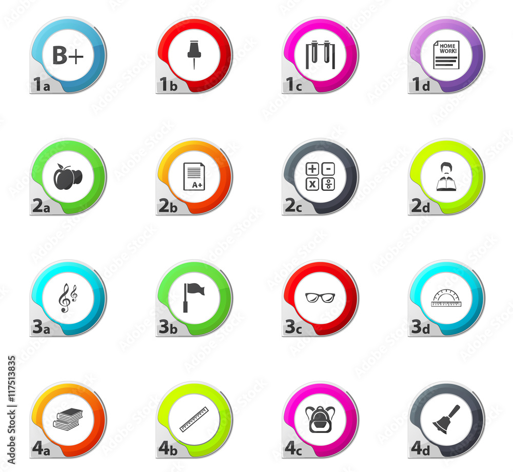 School Icons set School Icons set