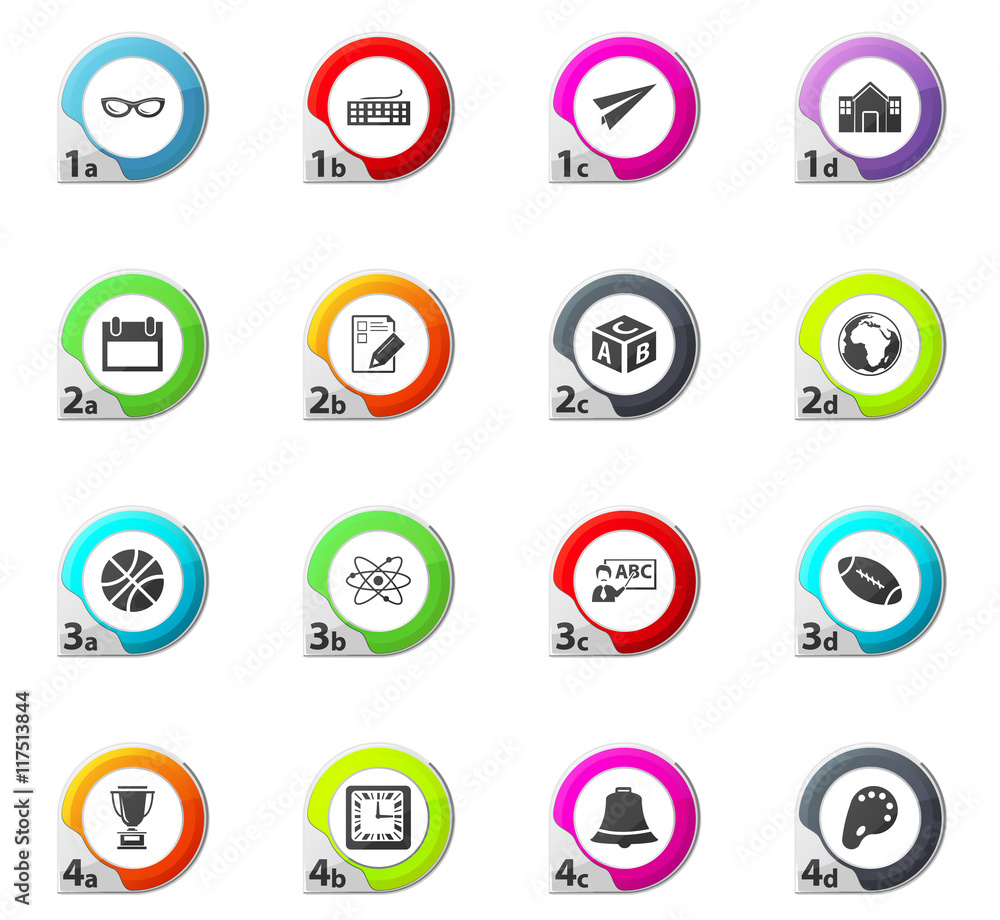 School Icons set School Icons set