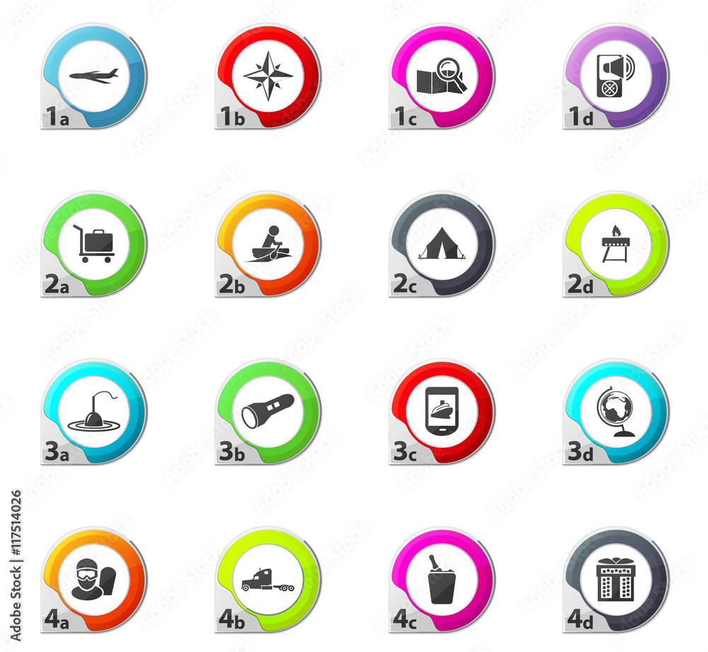 Travel icons set Travel icons set