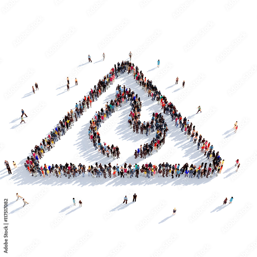 sign of fire people 3D rendering sign of fire people 3D rendering