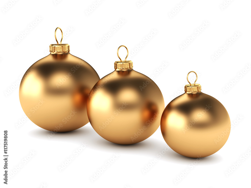 Gold Christmas ball Gold Christmas ball