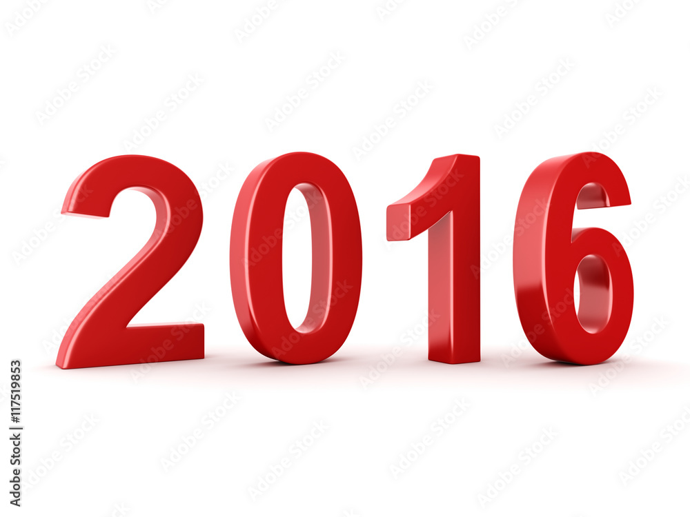 2016 New Year digits 2016 New Year digits
