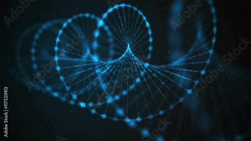 Creative animation of DNA UHD with alpha