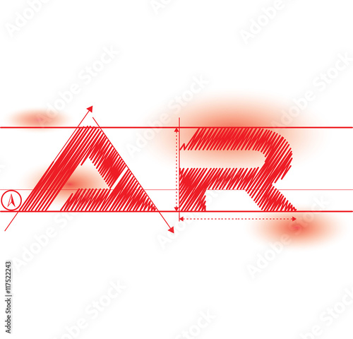 ar redprint font