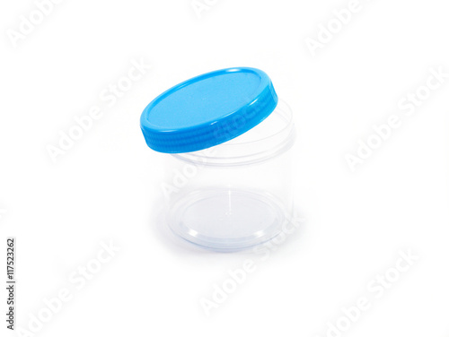 plastic transparent cylinder containers with coloured lids