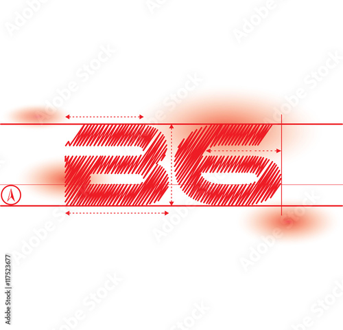 b6 redprint font