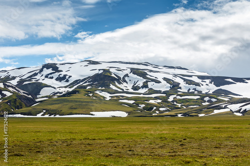 View at mountain landscape in Iceland