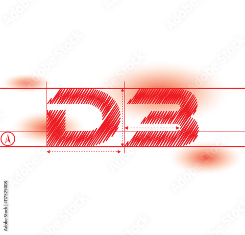 d3 redprint font