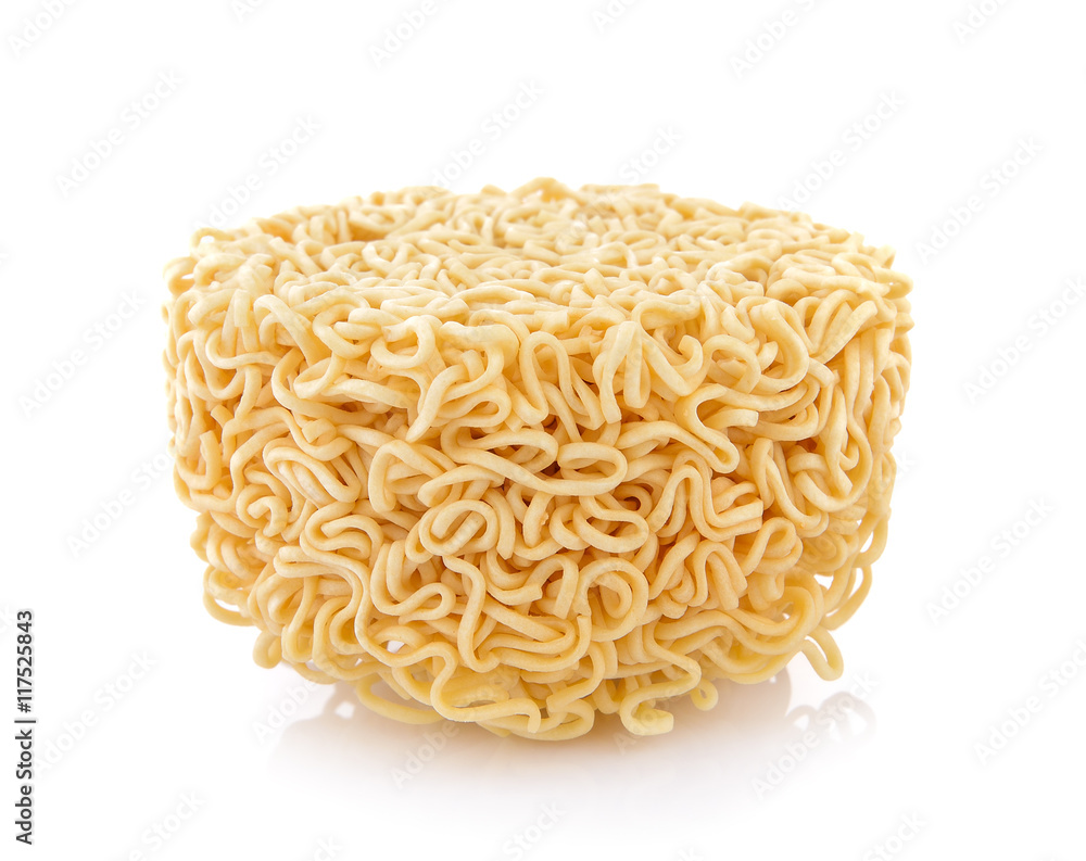 Instant noodles on white background Instant noodles on white background