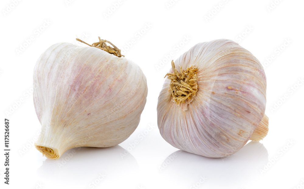 Fototapeta premium garlic on white background