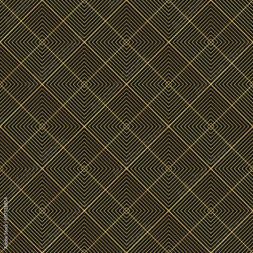 Art Deco seamless vintage wallpaper pattern