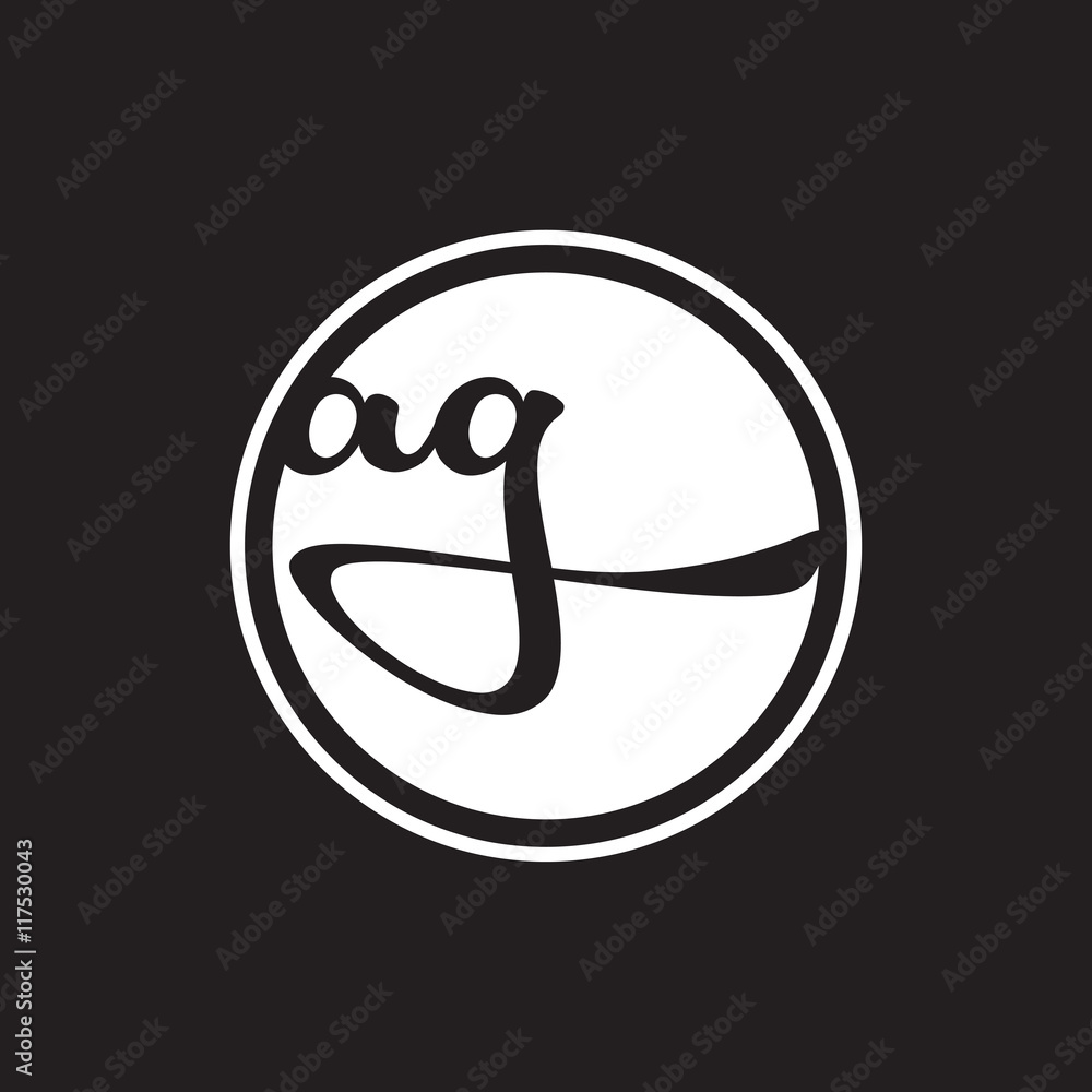 initial letter logo circle with ring white initial letter logo circle with ring white
