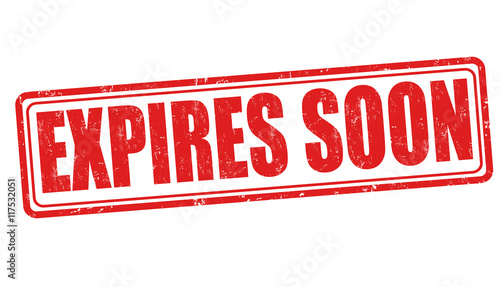 Expires soon stamp