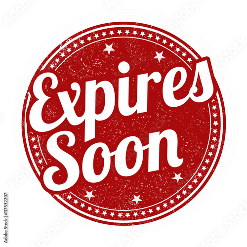 Expires soon stamp