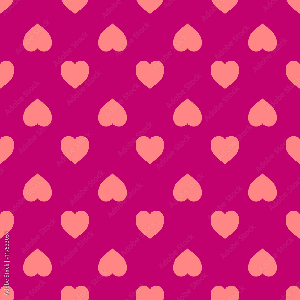 Abstract geometric seamless pattern made of hearts. Abstract geometric seamless pattern made of hearts.