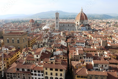 Florence in Italy with the great dome of Cathedral Santa Maria del Fiore