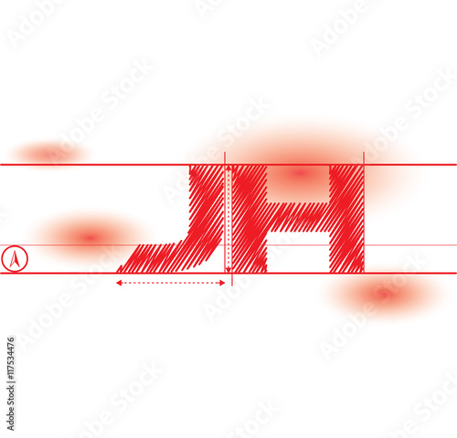 jh redprint font photo