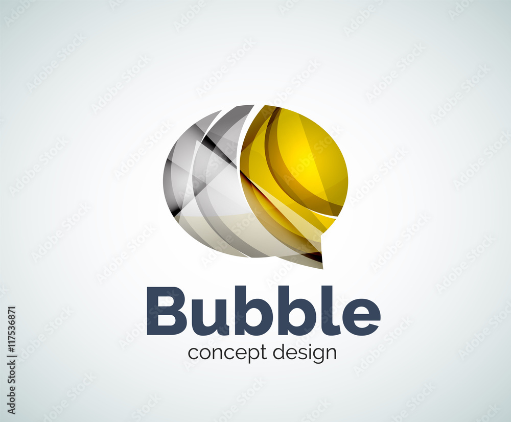 Fototapeta premium Bubble logo template