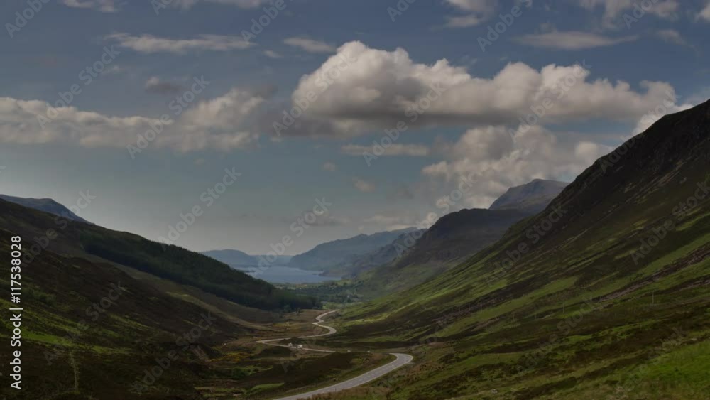 the scottish highlands on a sunny day the scottish highlands on a sunny day