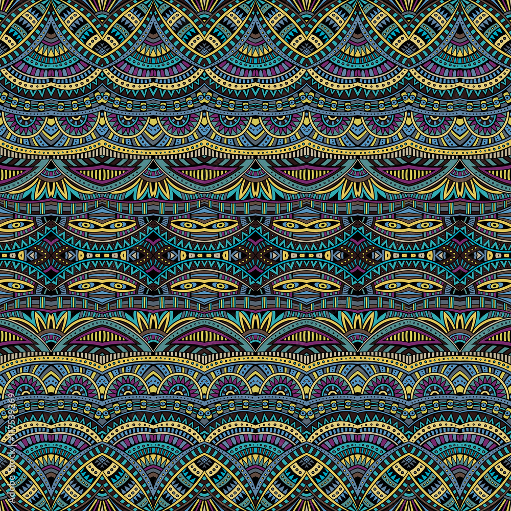 Abstract tribal ethnic seamless pattern