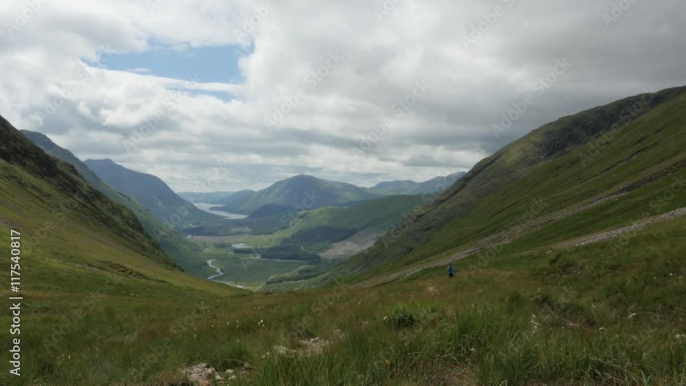 timelapse of clouds moving over glen etive and loch etive timelapse of clouds moving over glen etive and loch etive