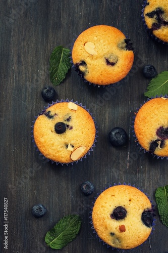 Φωτογραφία Homemade Blueberry Yogurt Muffins