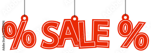 Sale and percentage hangtags