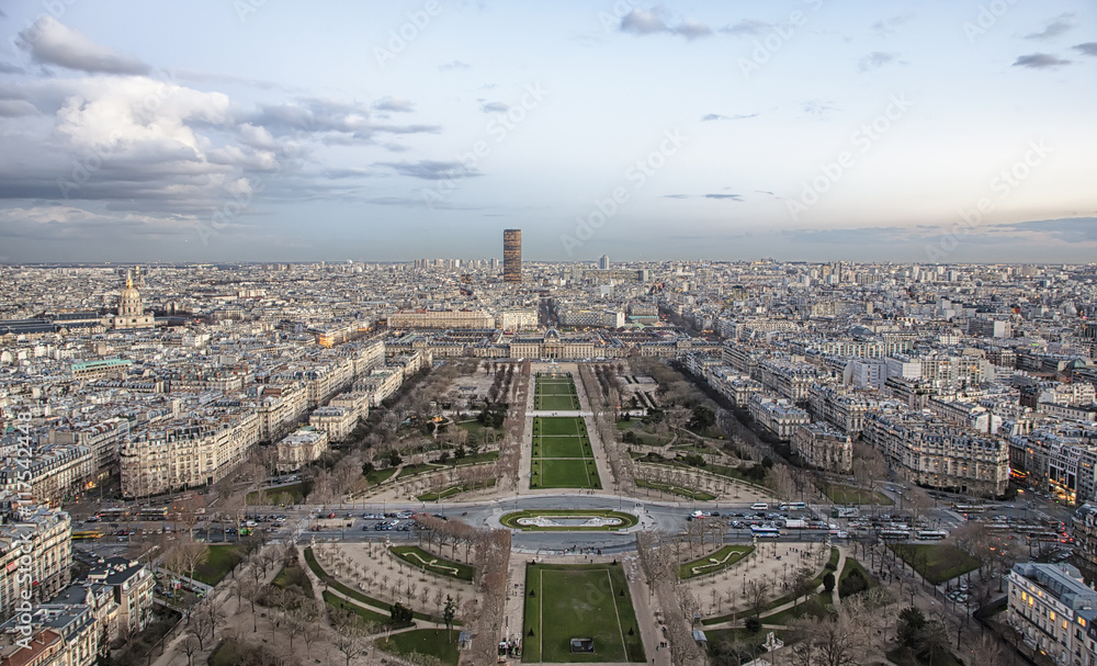 Vista de París desde la torre Eiffel