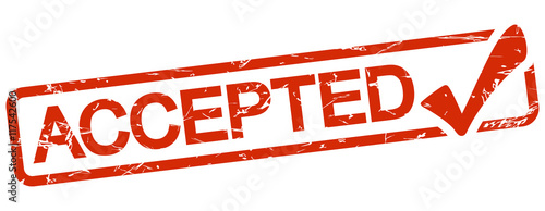 red stamp with text accepted