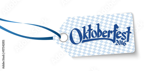 hangtag with text Oktoberfest 2016
