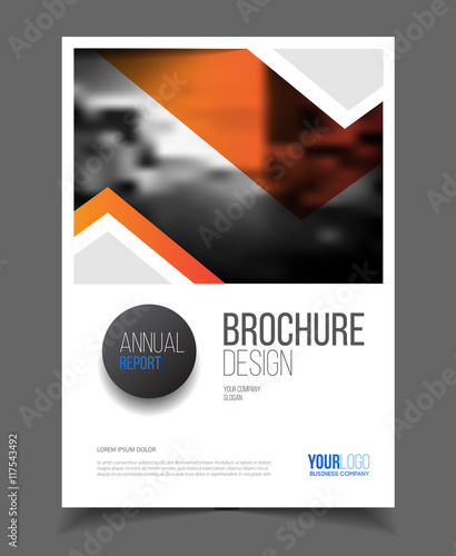 Abstract business Flyer design vector template in A4 size. Docum