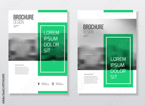 Fotografie Abstract business Brochure design vector template in A4 size. Do