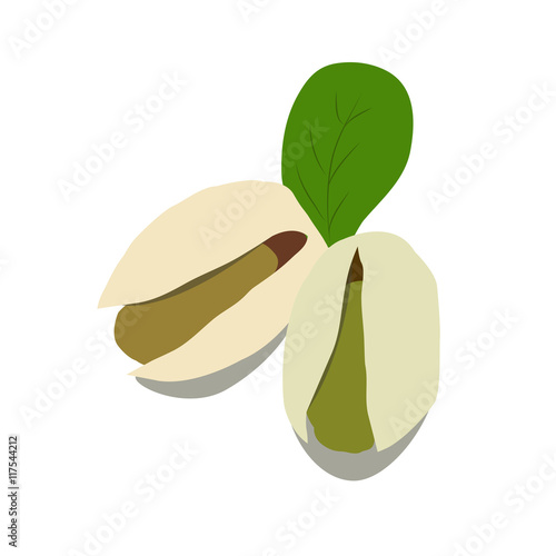Wallpaper Mural Pistachio vector illustration. Pistachio set icon. Pistachio on Torontodigital.ca