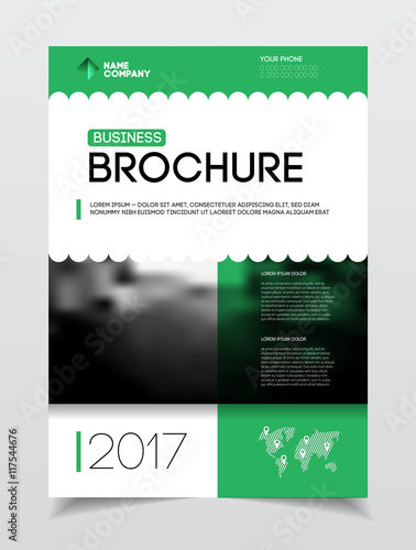 Business Brochure design. Annual report vector illustration temp
