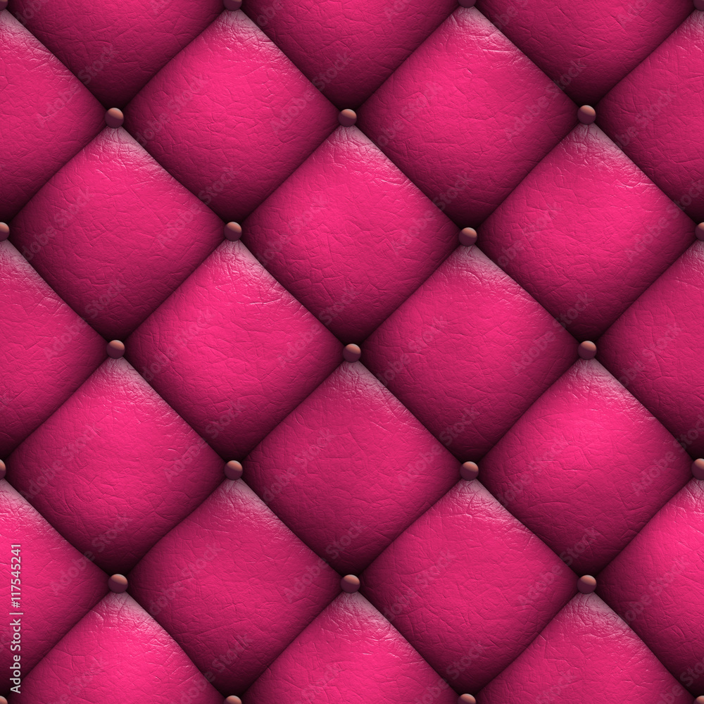 Obraz premium Seamless texture leather upholstery sofa 2D illustration