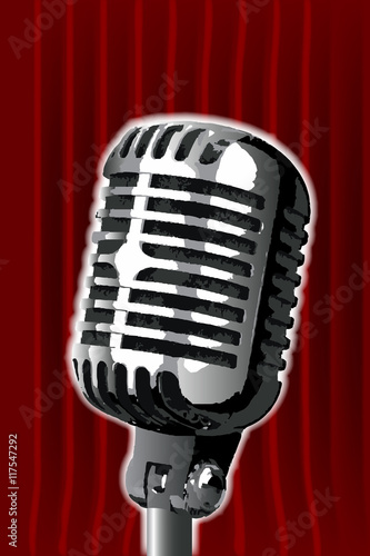 Stand Up Night Microphone