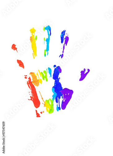 multicolor hand