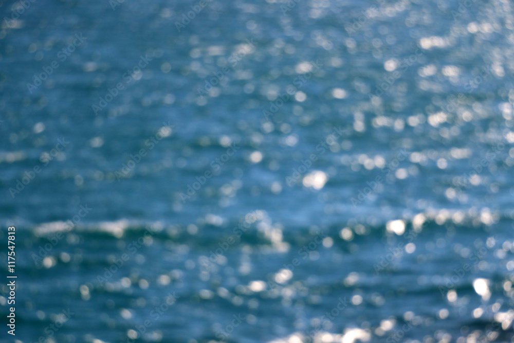 Deep blue sea, defocused background. Deep blue sea, defocused background.