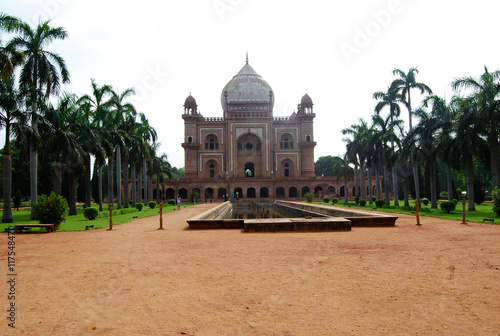 Safdarjung's Tomb is a garden in marble mausoleum in Delhi, India