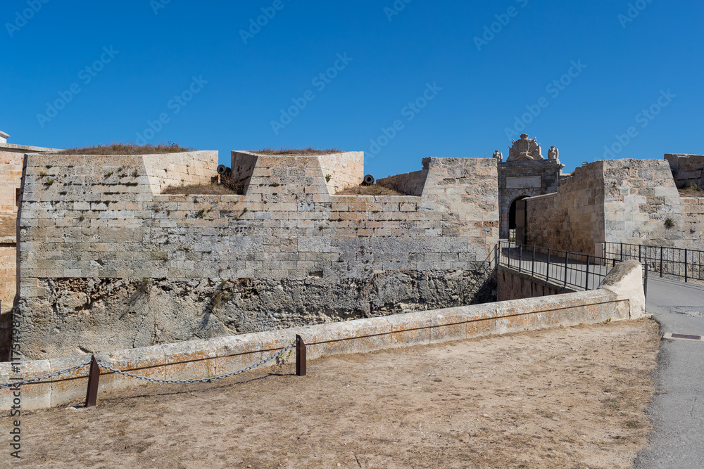 Mediterranean fort wall