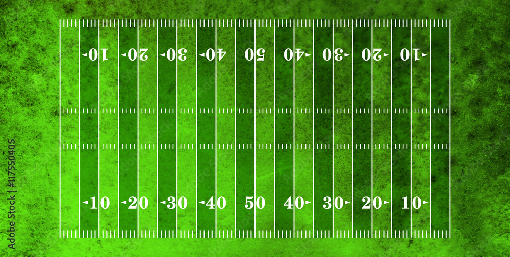 Naklejka Aerial View of American Football Field