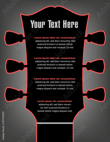 Unusual guitar artwork for print or web   