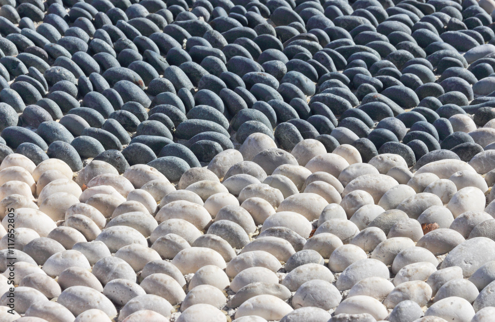 Fototapeta premium Road paved with pebbles