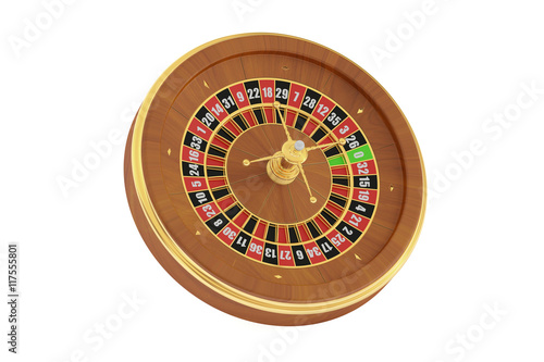 Casino roulette, 3D rendering