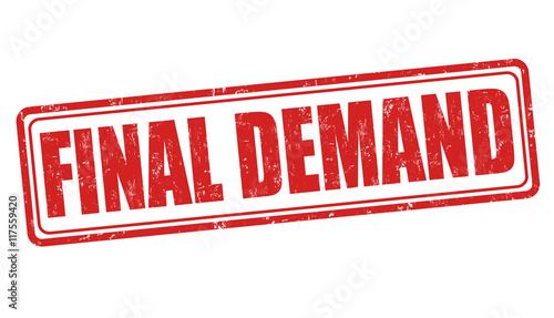 Final demand stamp