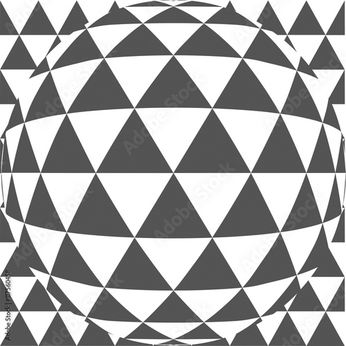 Vector Triangle Pattern with Fisheye Lens Effect. Also available as part of a set.
