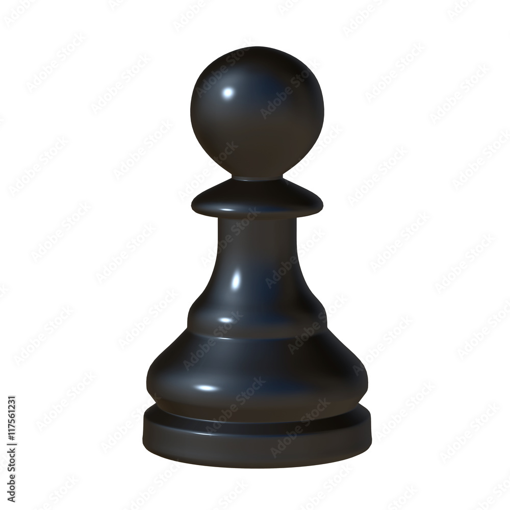 isolated chess figurine 3d illustration isolated chess figurine 3d illustration