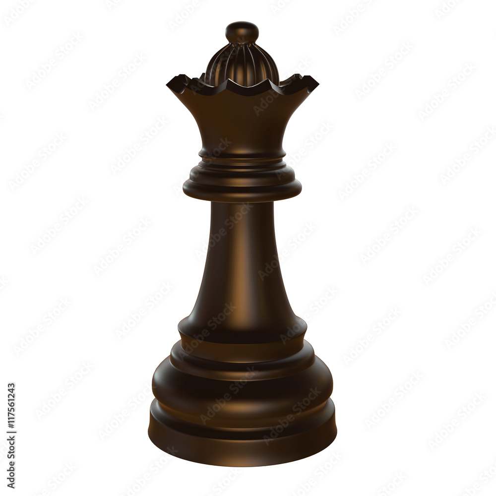 isolated chess figurine 3d illustration isolated chess figurine 3d illustration