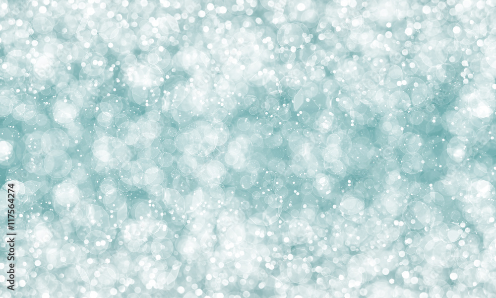 abstract green white gradient glitter bokeh background