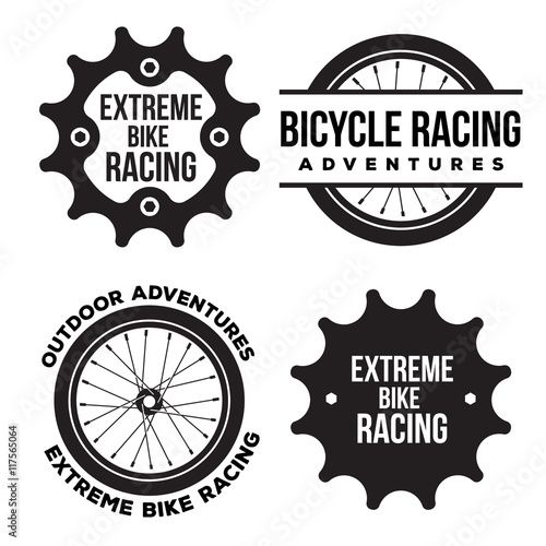 bicycle sport related logo template